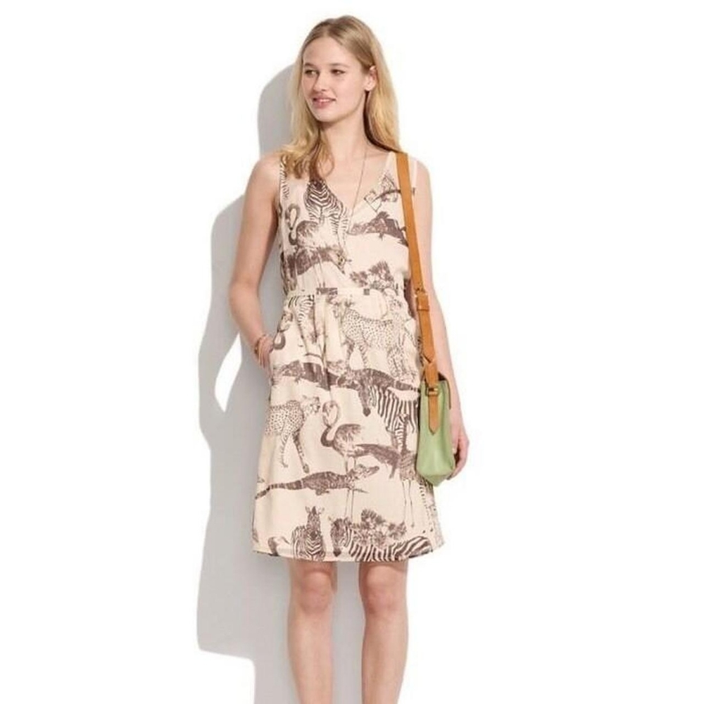 Madewell Safari Silk Dress